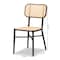 Baxton Studio Katina MidCentury Dark Brown Finished Metal and Synthetic Rattan Outdoor Dining Chair Set2PC, PR 211-2PC-11969-ZORO - alternate 9